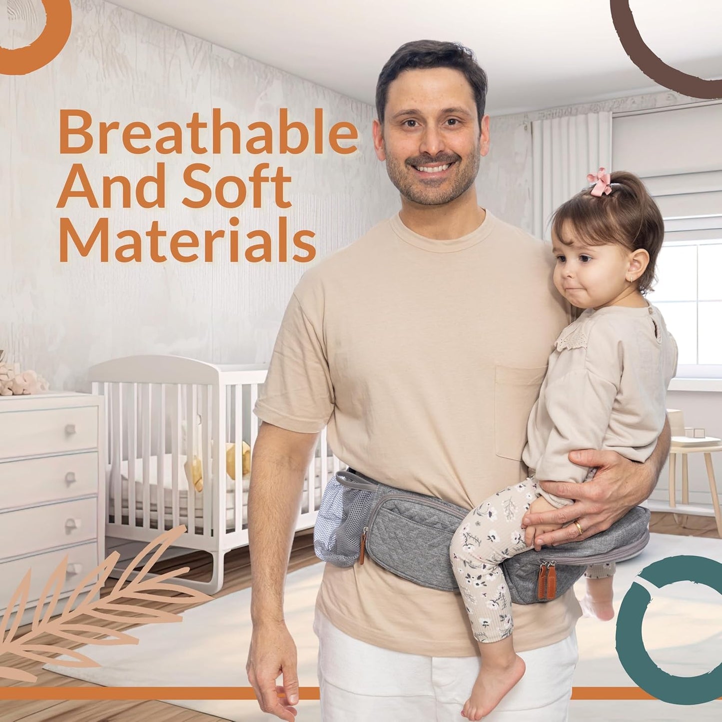 Adjustable Ergonomic Baby Carrier – Newborn to Toddler – Plus-Size & Travel Friendly